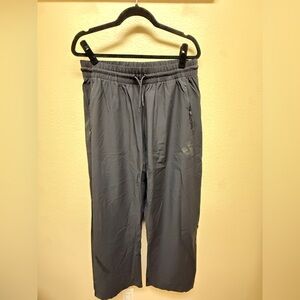 adidas Women's Black Elastic-Waist wide leg Track Pants